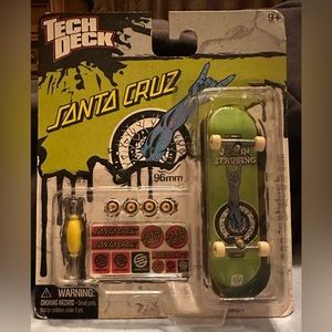 NOS Rare Tech Deck Santa Cruz Skateboards Justin Strubing Unopened